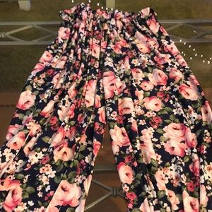 Flowy floral pants